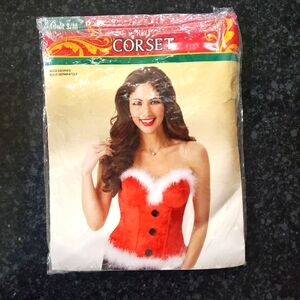 Red Corset- Halloween- Size Adult S/M- New- RRR Halloween Acc